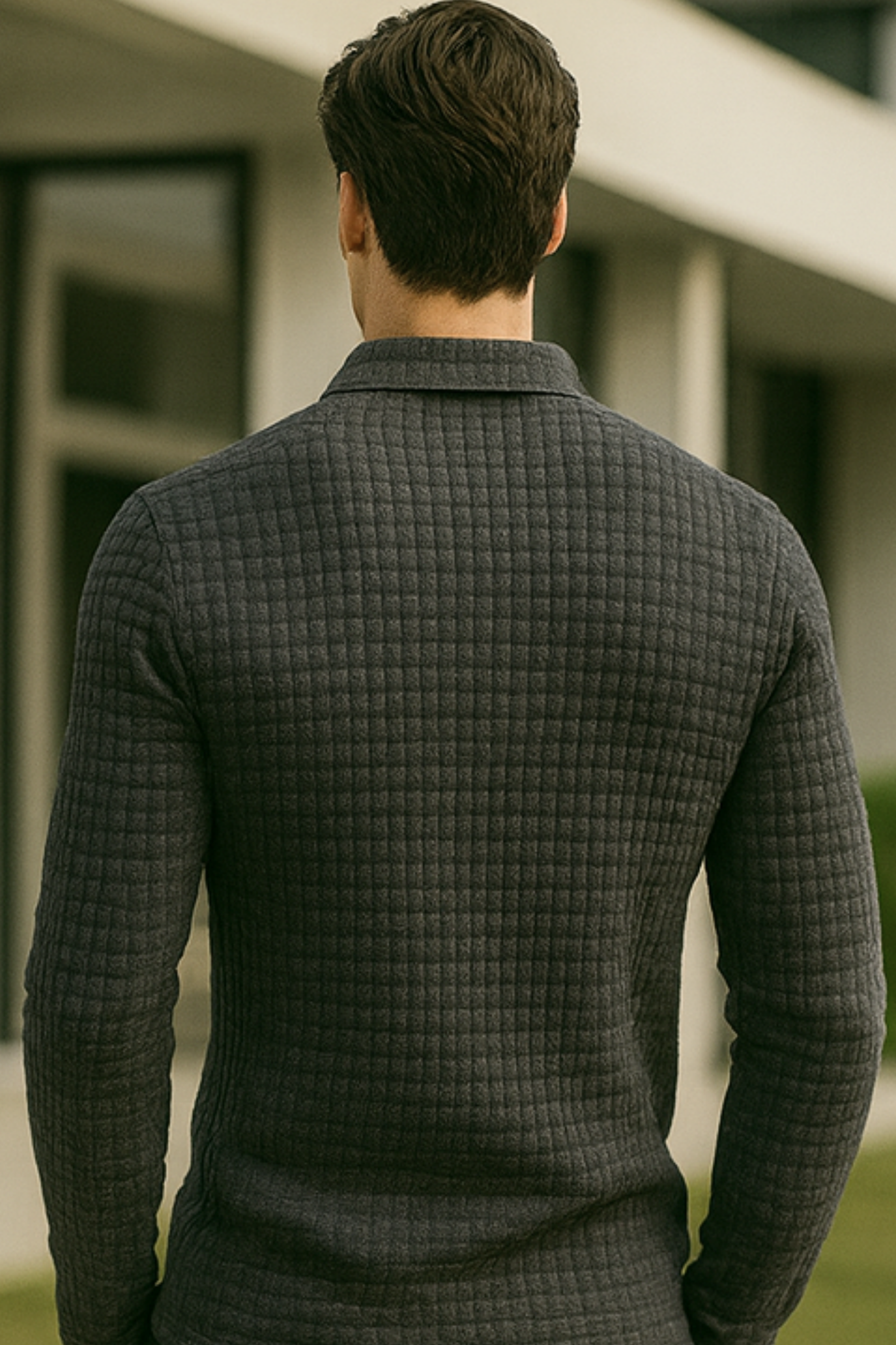 Joven | Diamond Pattern Polo Shirt
