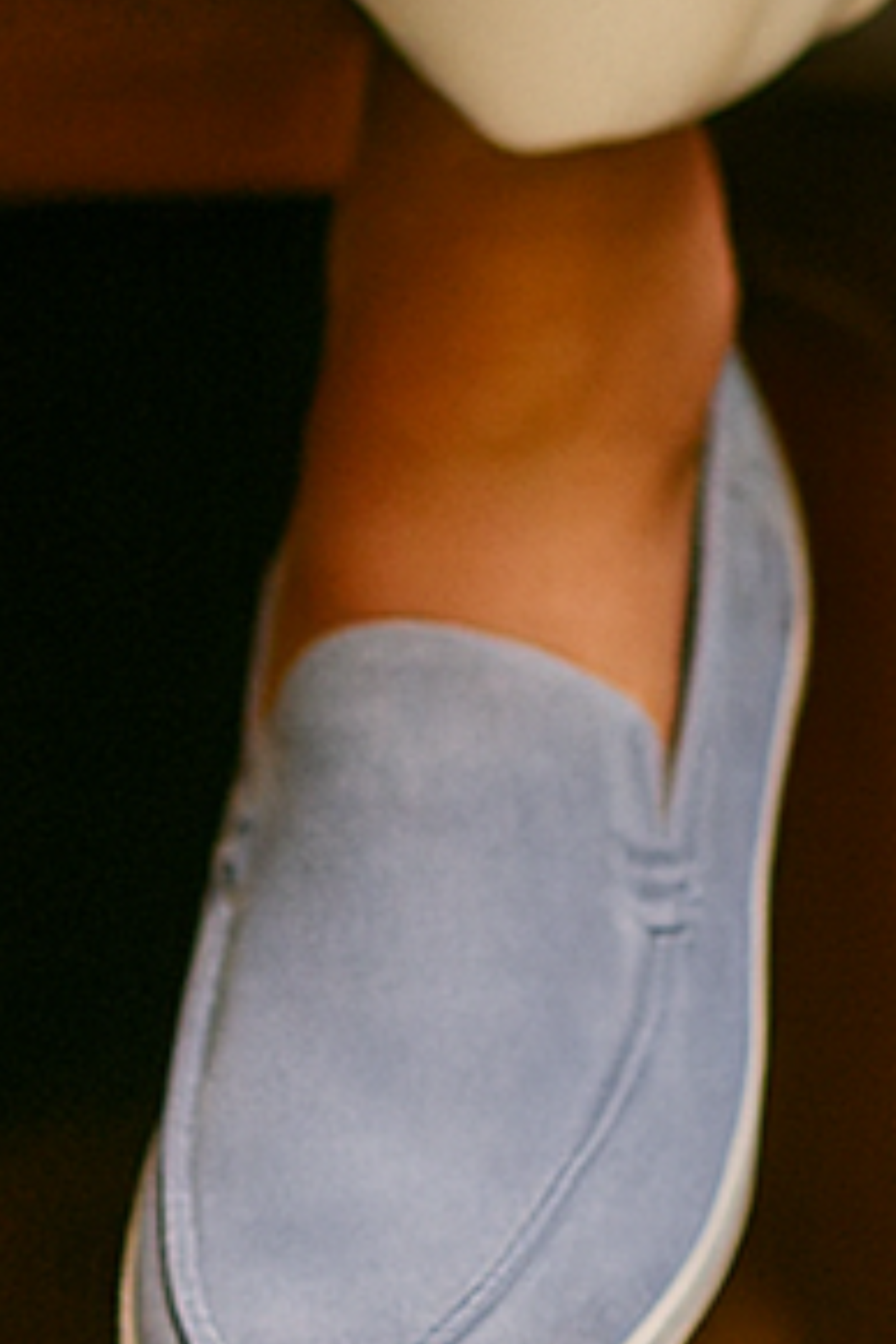 Chase Elegant Suede Loafers - Light Blue