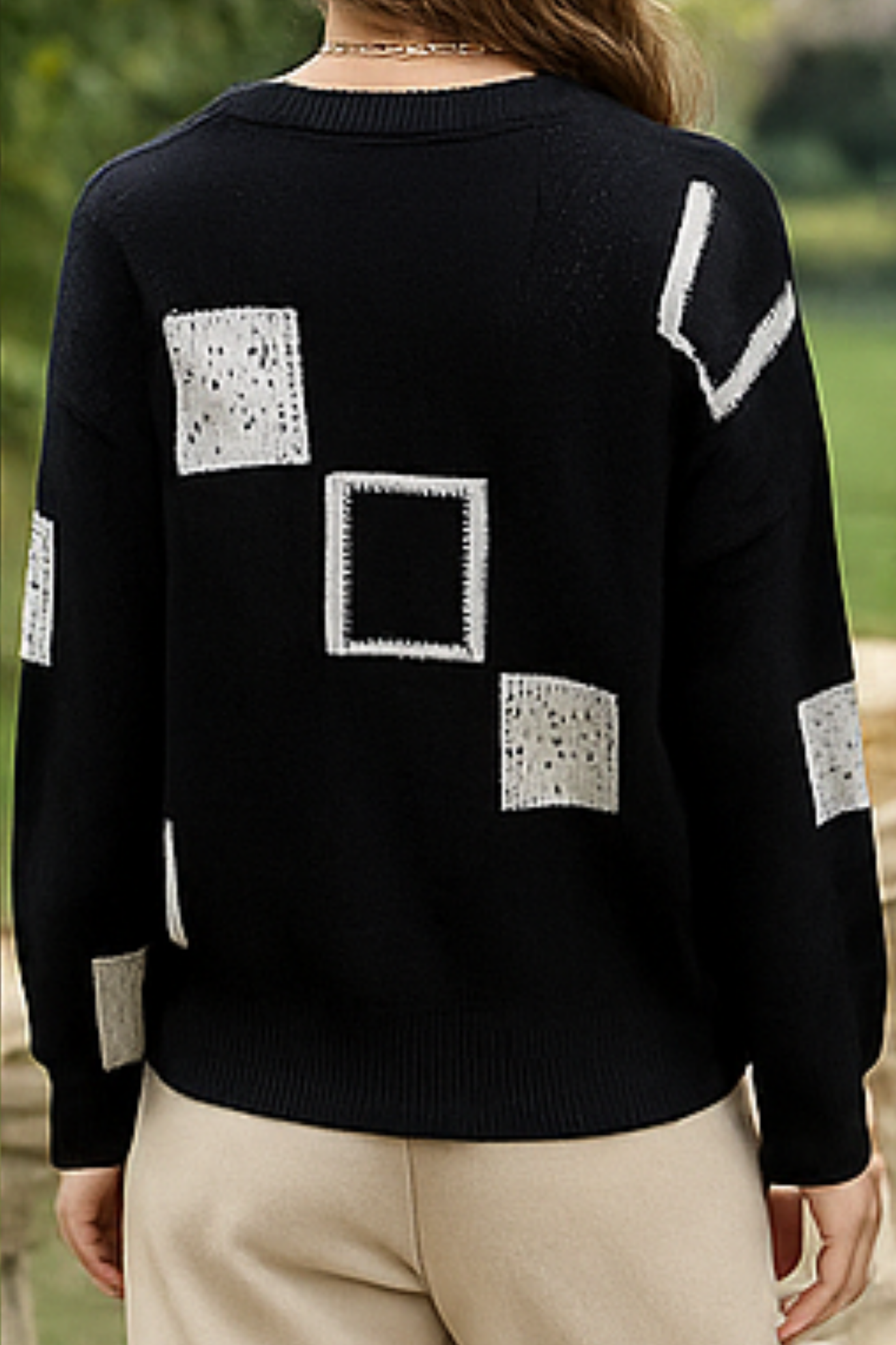 Ayla Knitted Sweater - Black