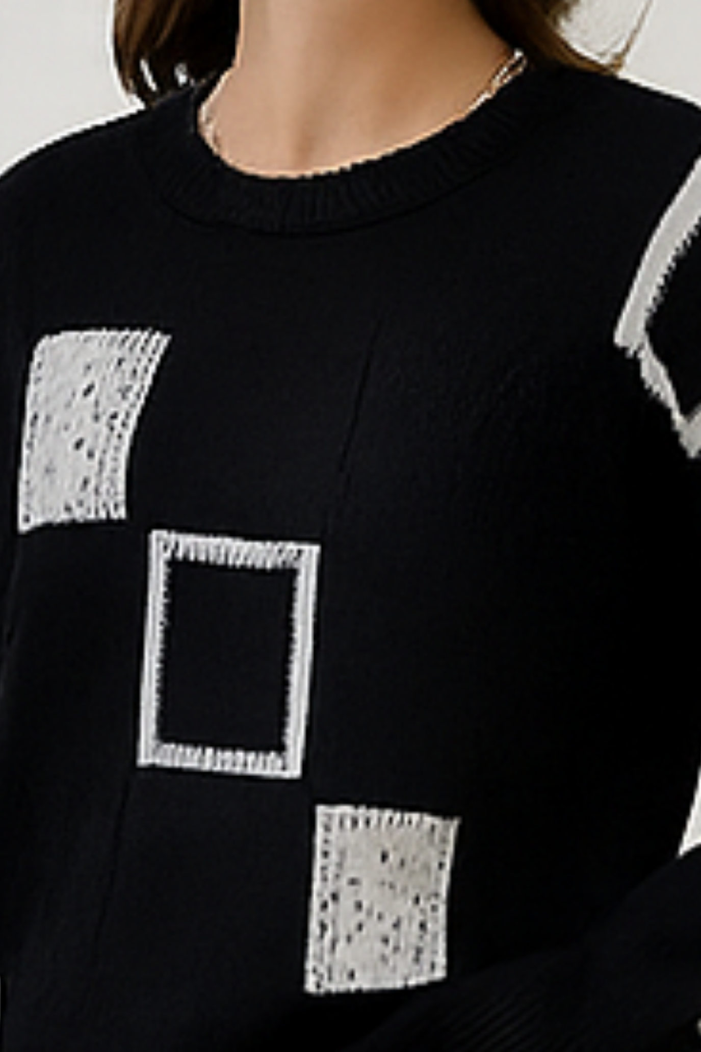 Ayla Knitted Sweater - Black