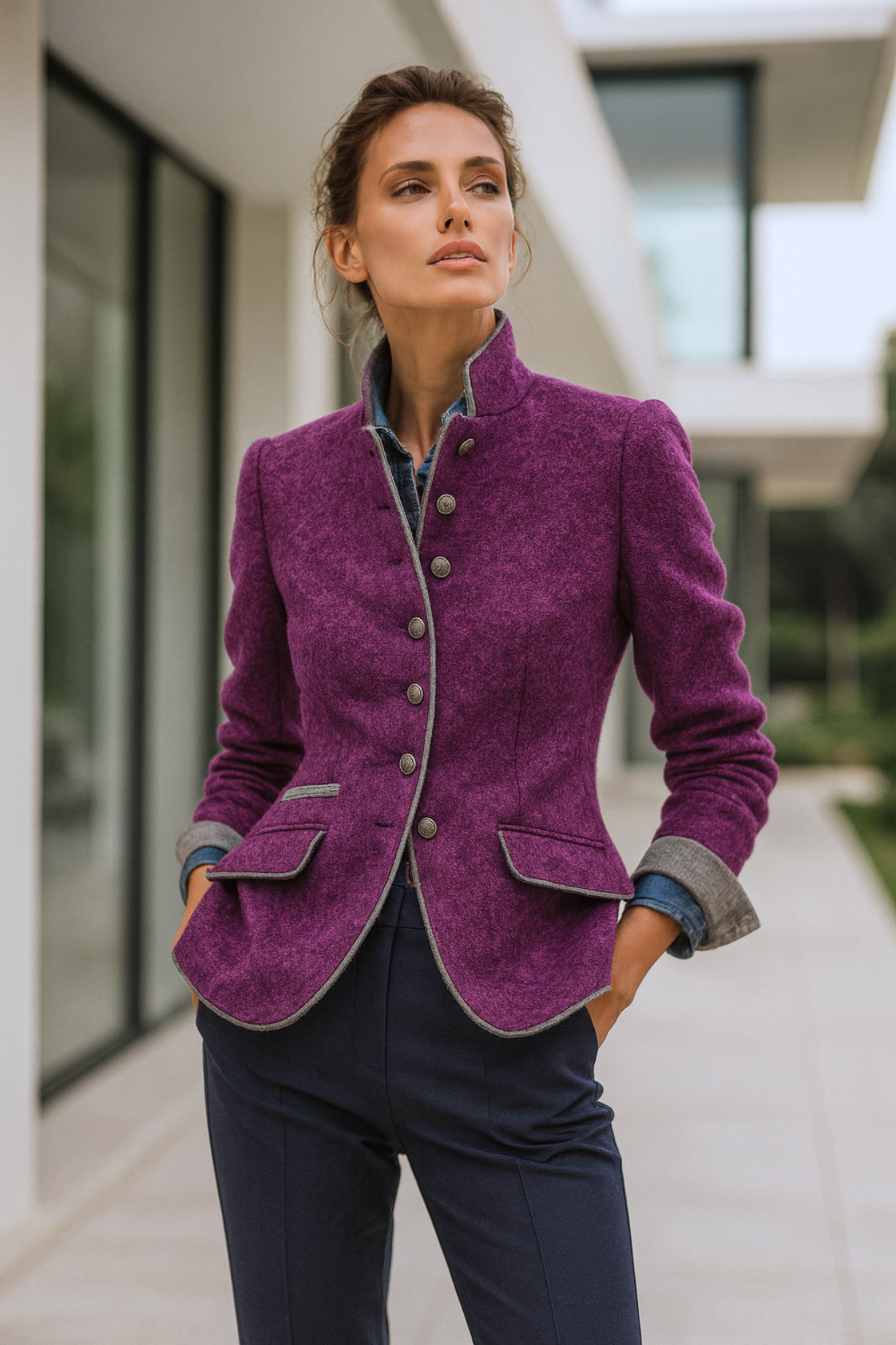 Valerie | High-Neck Cardigan