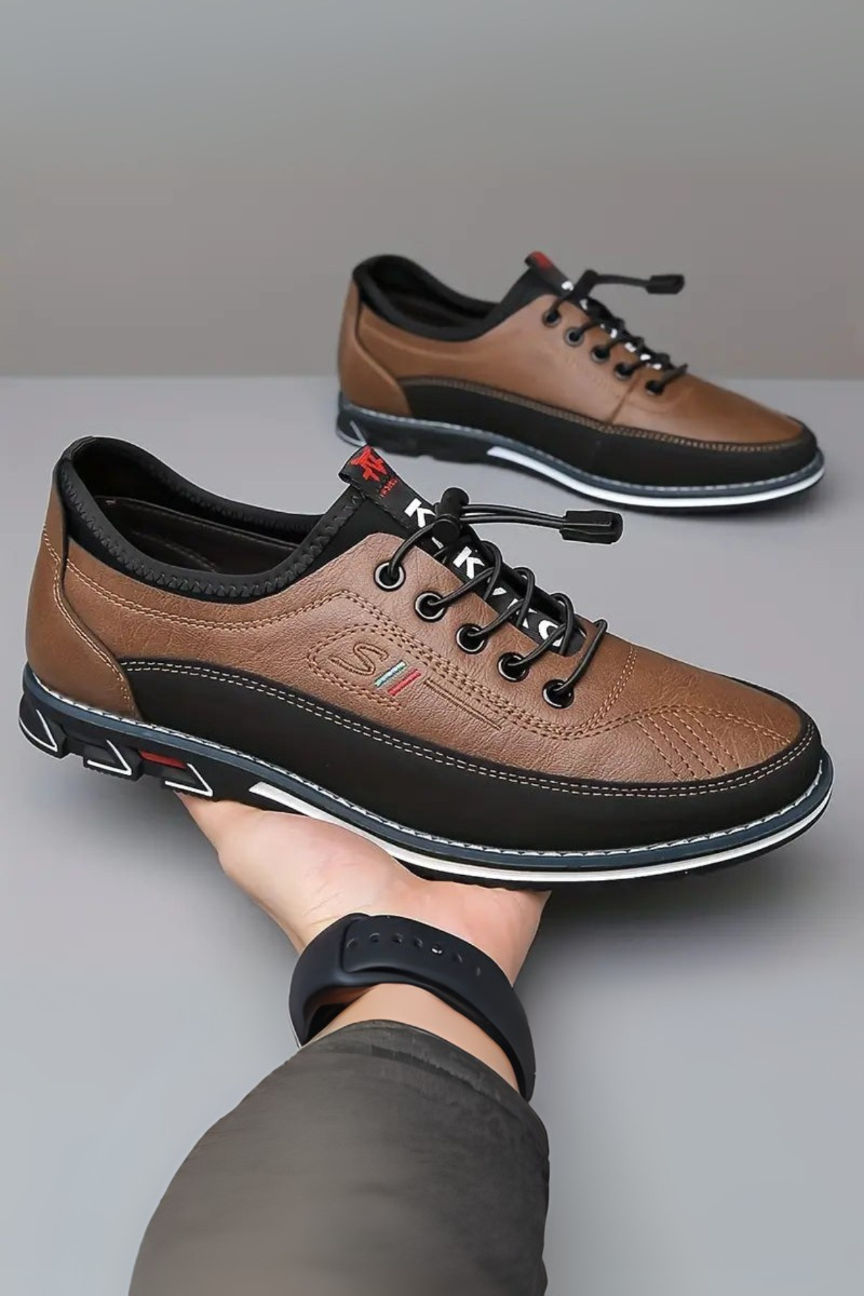 Bertholdt Eleganter Herrenschuh für Alltag & Komfort - Braun