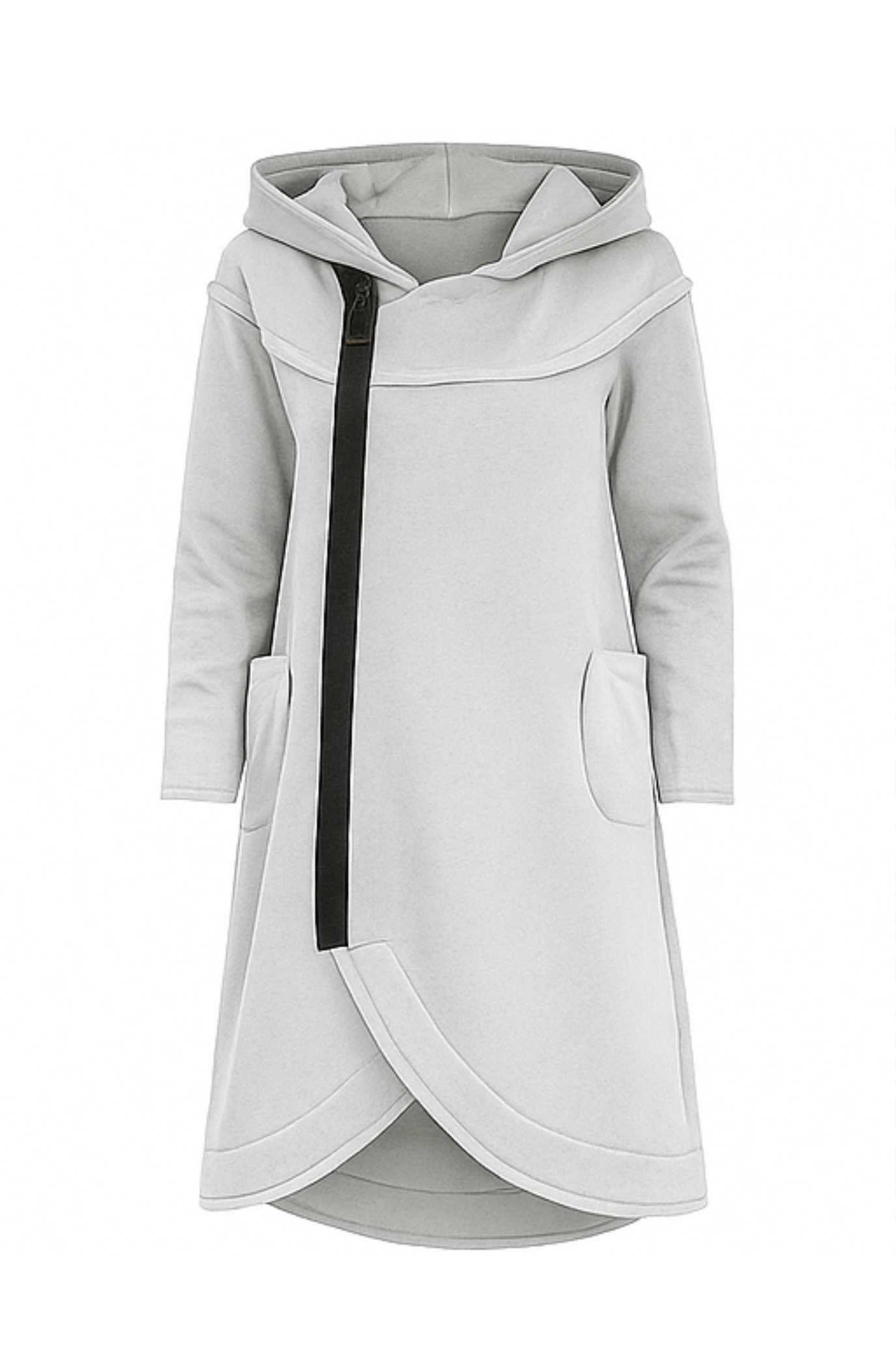 Nana Zip-Up Hoodie - White