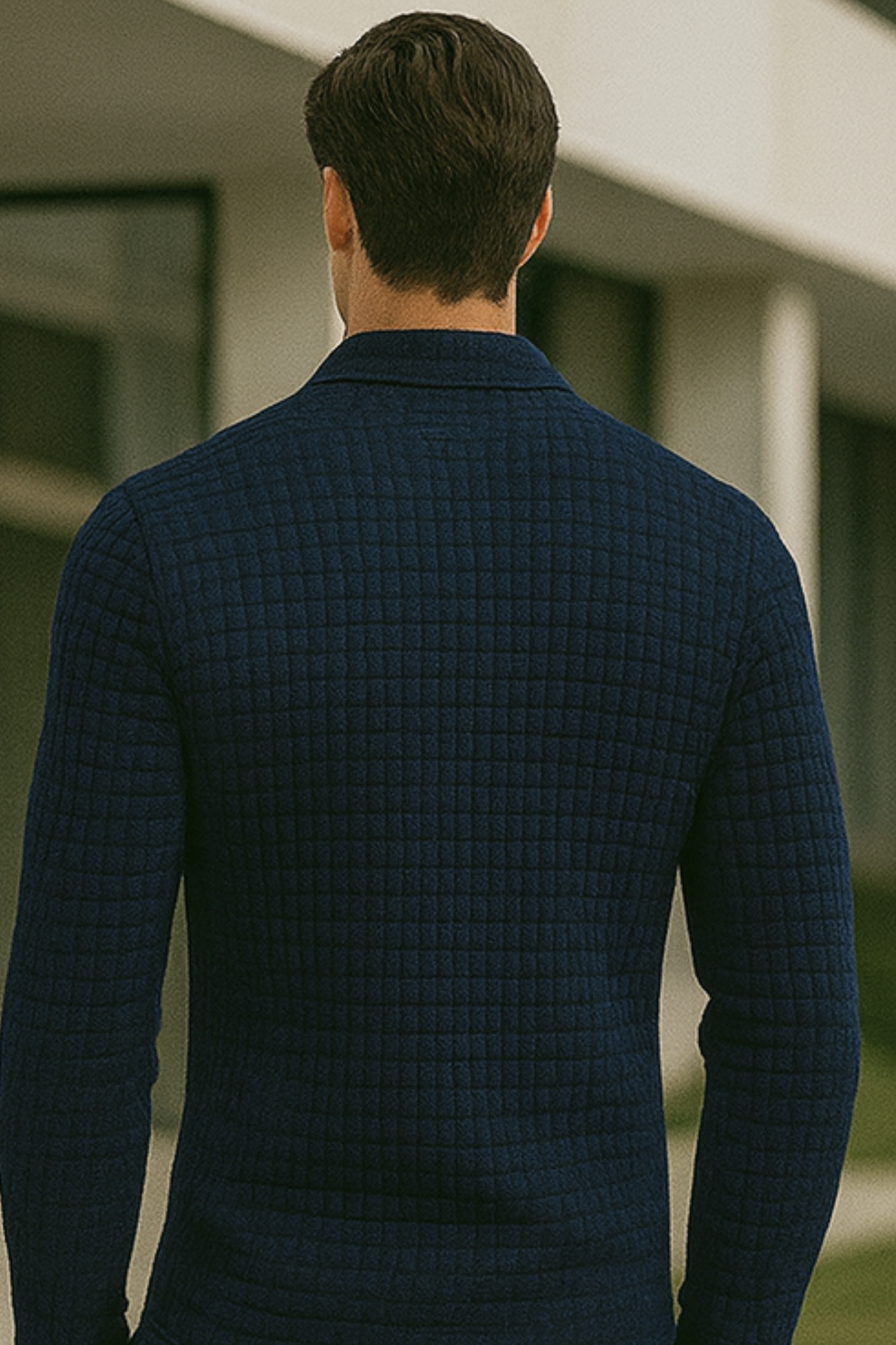 Joven | Diamond Pattern Polo Shirt