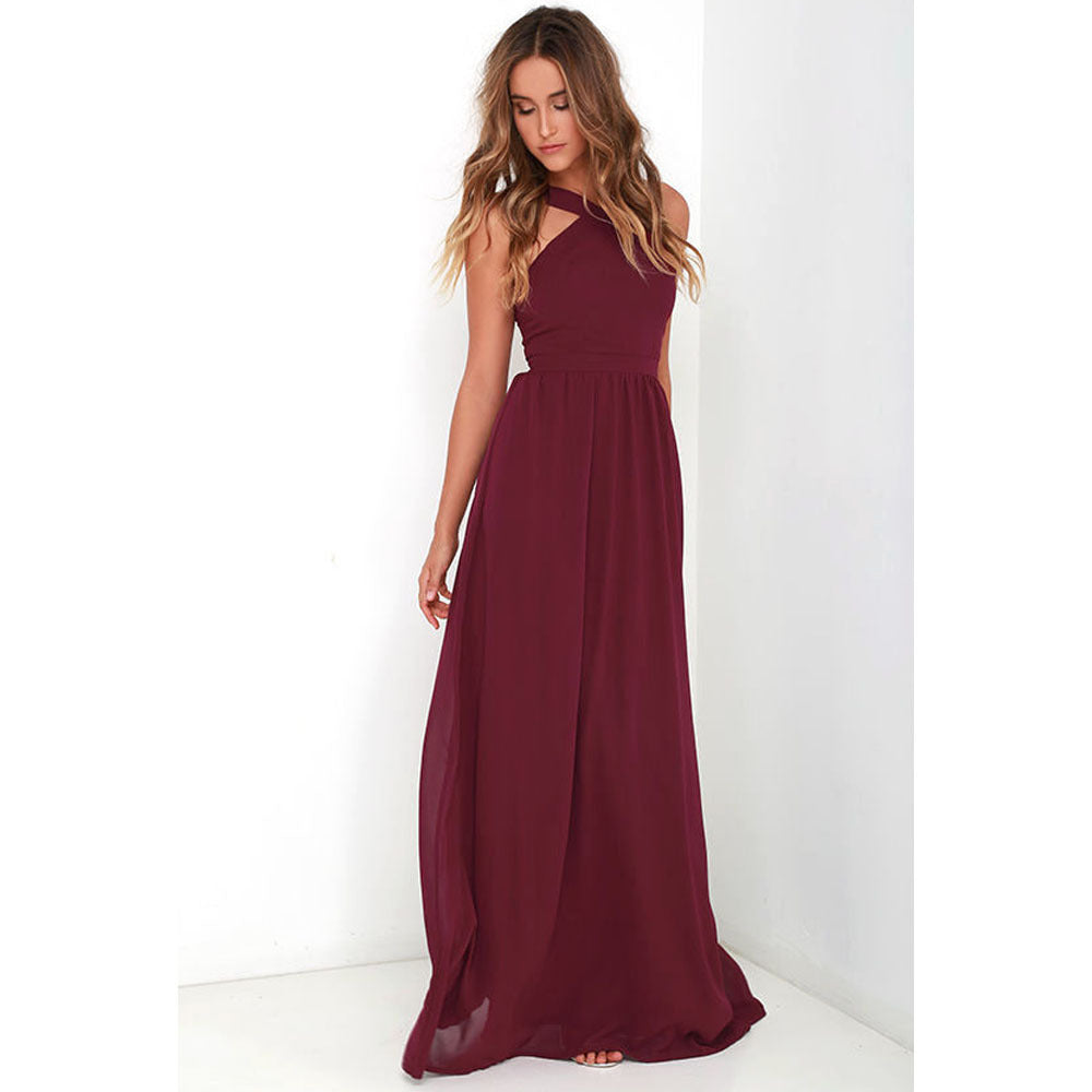 Sara – White Midi Dress with Crossover Neckline