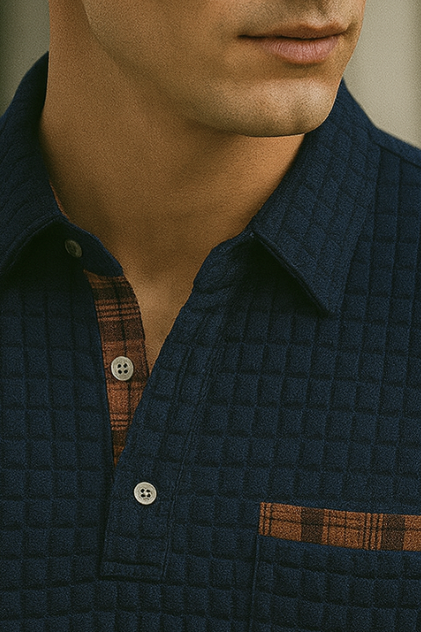 Joven | Diamond Pattern Polo Shirt