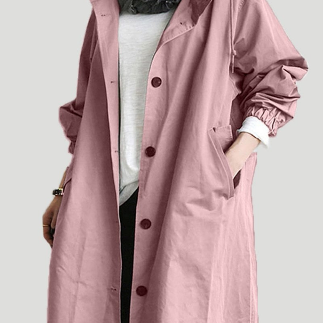 WW | Button-Up Windbreaker - Leichter Übergrößen-Mantel - Lässige Übergangsoberbekleidung