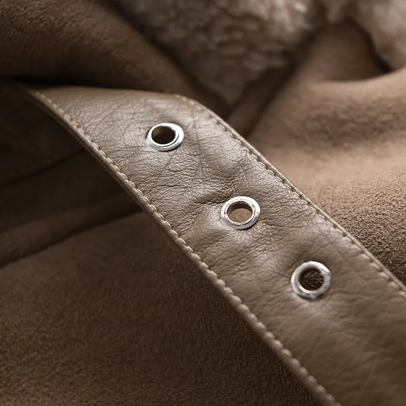 WW | Suede Winter Jacket Warm & Stylish