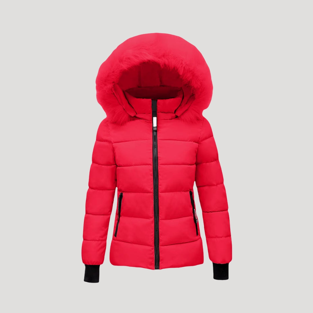 WW | Women's Puffer Jacket with Fur Hood & Padded Jacket
