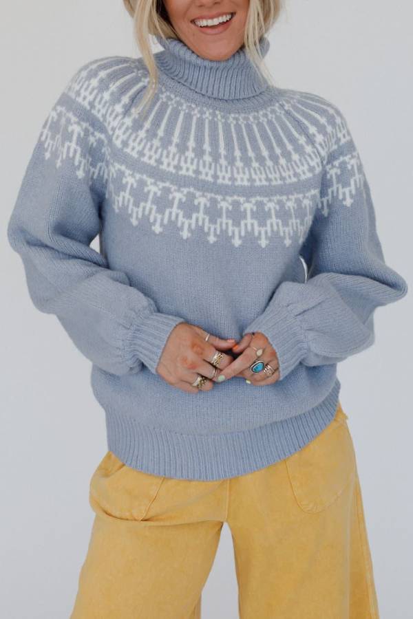 WW | Weihnachts Verdickte Rollkragen Langarm Gestrickter Pullover