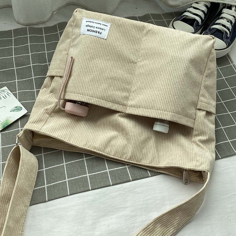 WW | Wide Corduroy Shoulder Bag