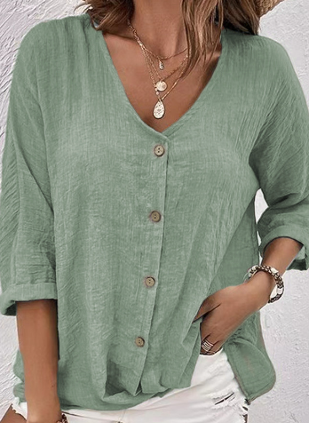 WW | Relaxed Fit Short Sleeve V-Neck Pullover and Blouse