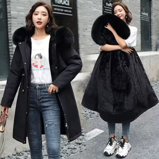 WW | Lange Wolljacke Mit Kapuze