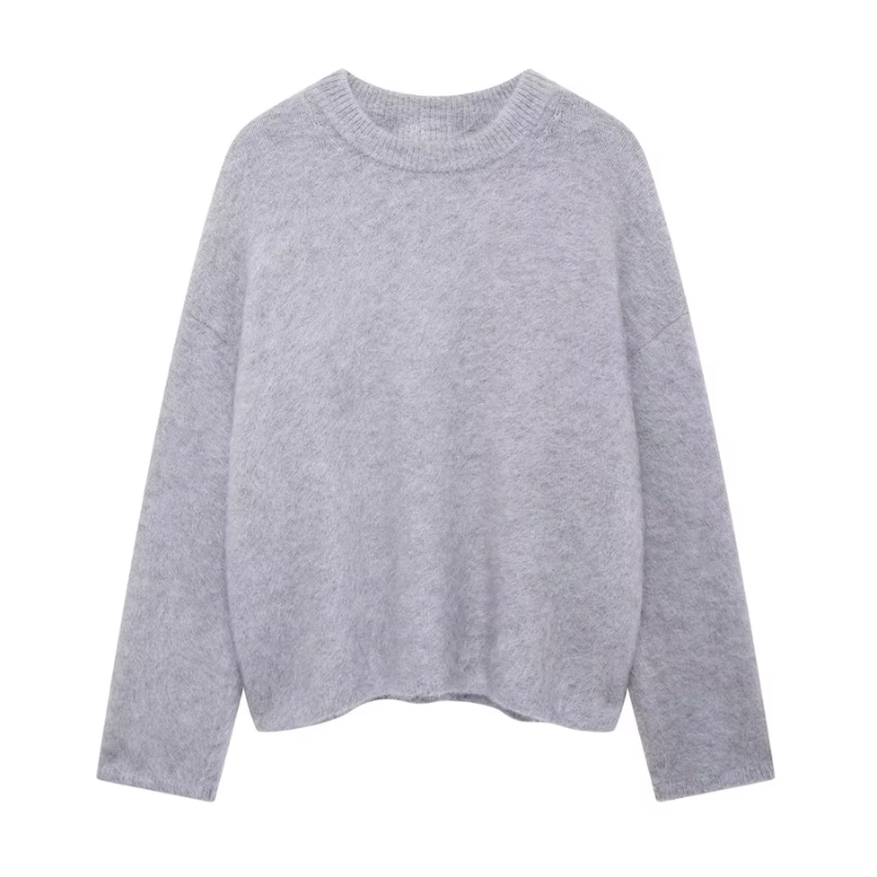 WW | Solid Crew Neck Sweater