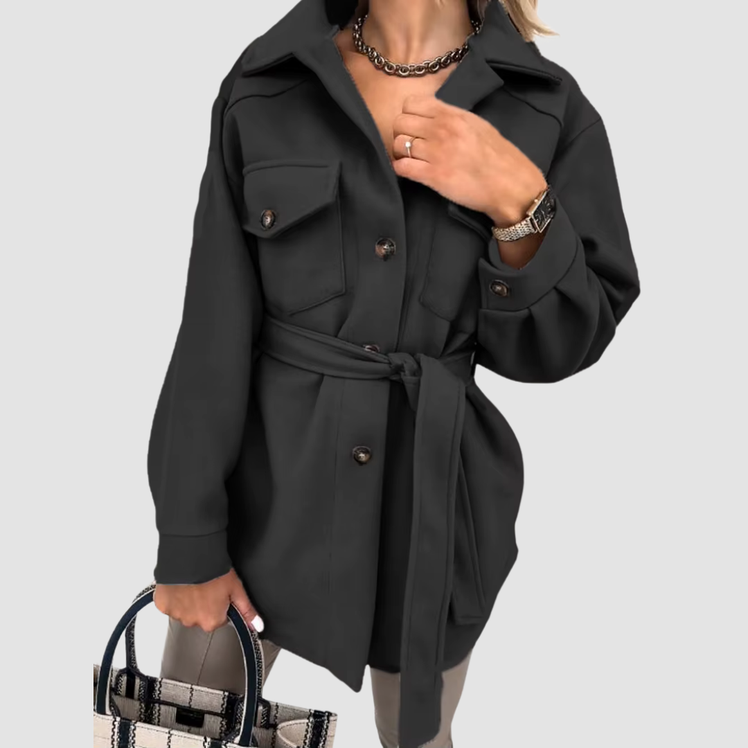 WW | Fitted women's coat with belt