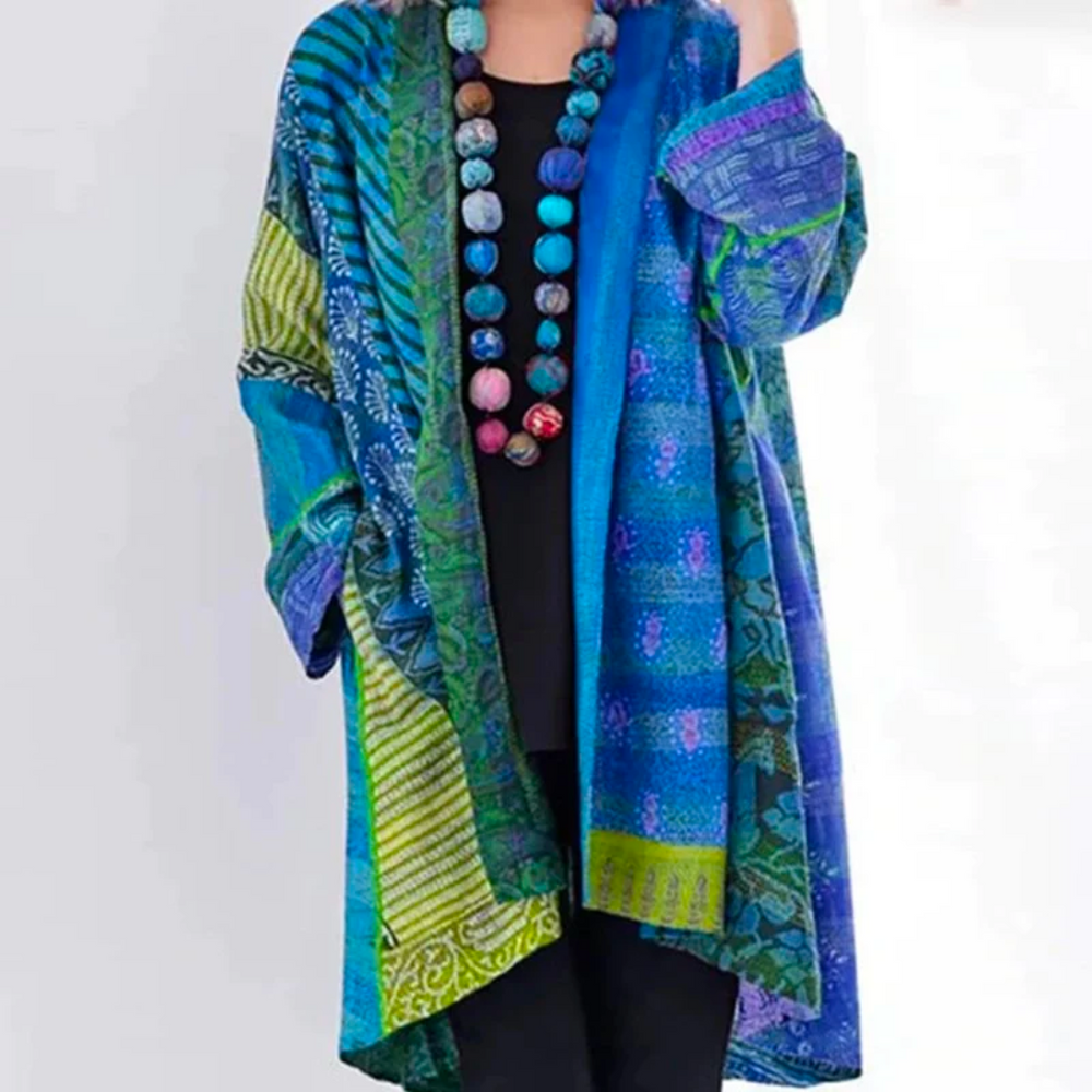 WW | Damen Boho Bedruckter Kimono - Lockere Passform