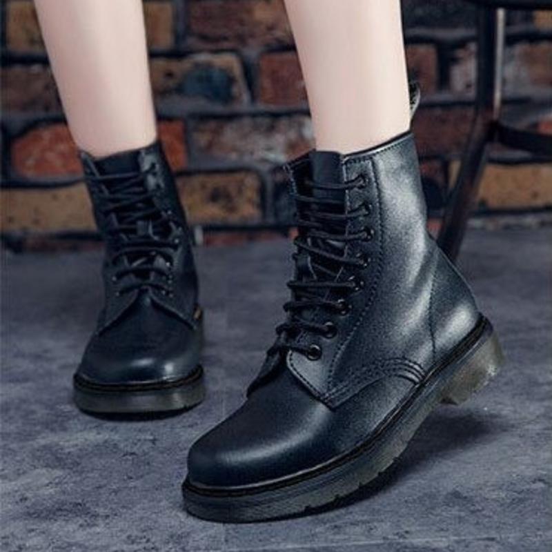 WW | Kampfstiefel Leder Schnürung Knöchelhoch Robuste Gummisohle