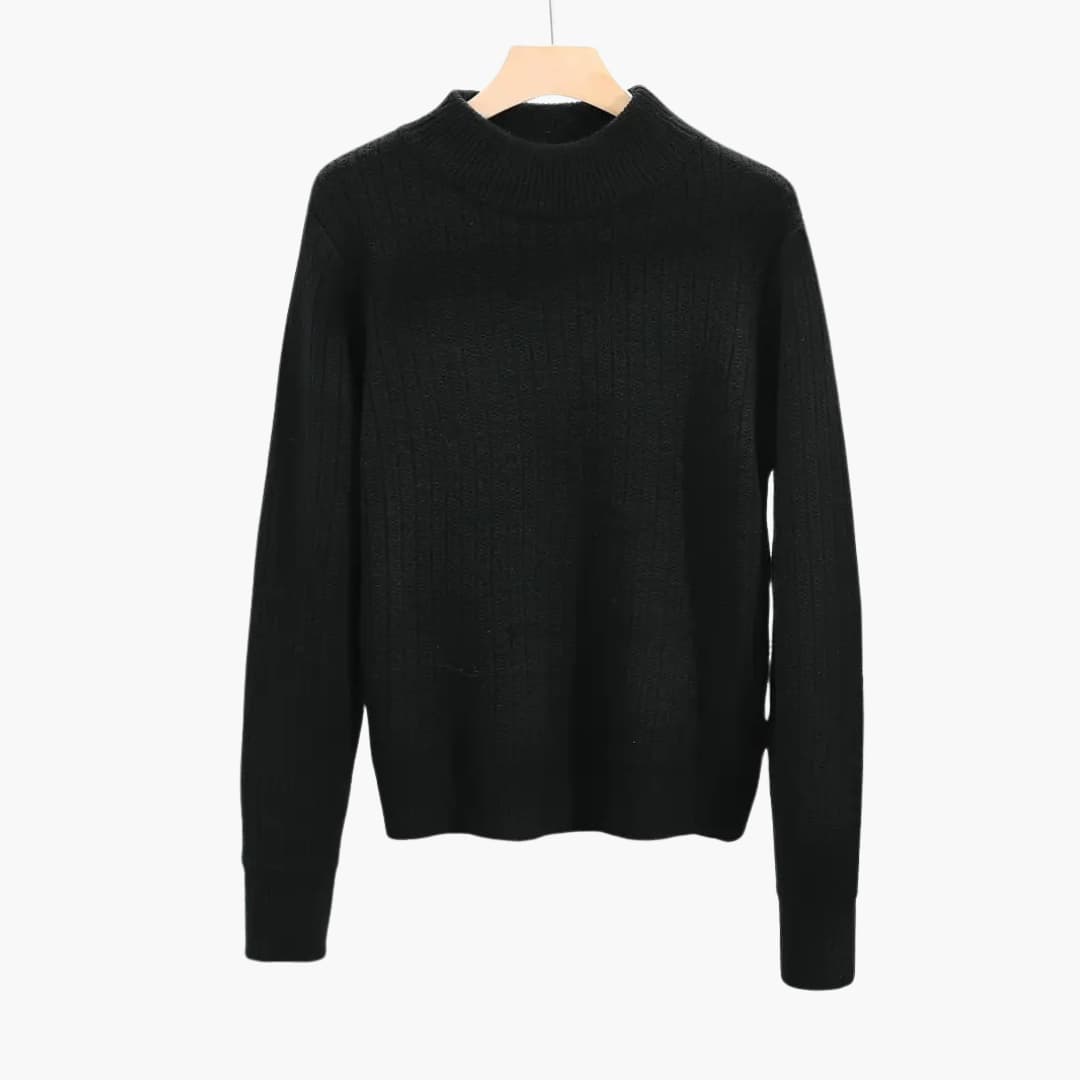 WW | Gemütlicher Pullover mit Mokkahals für Damen