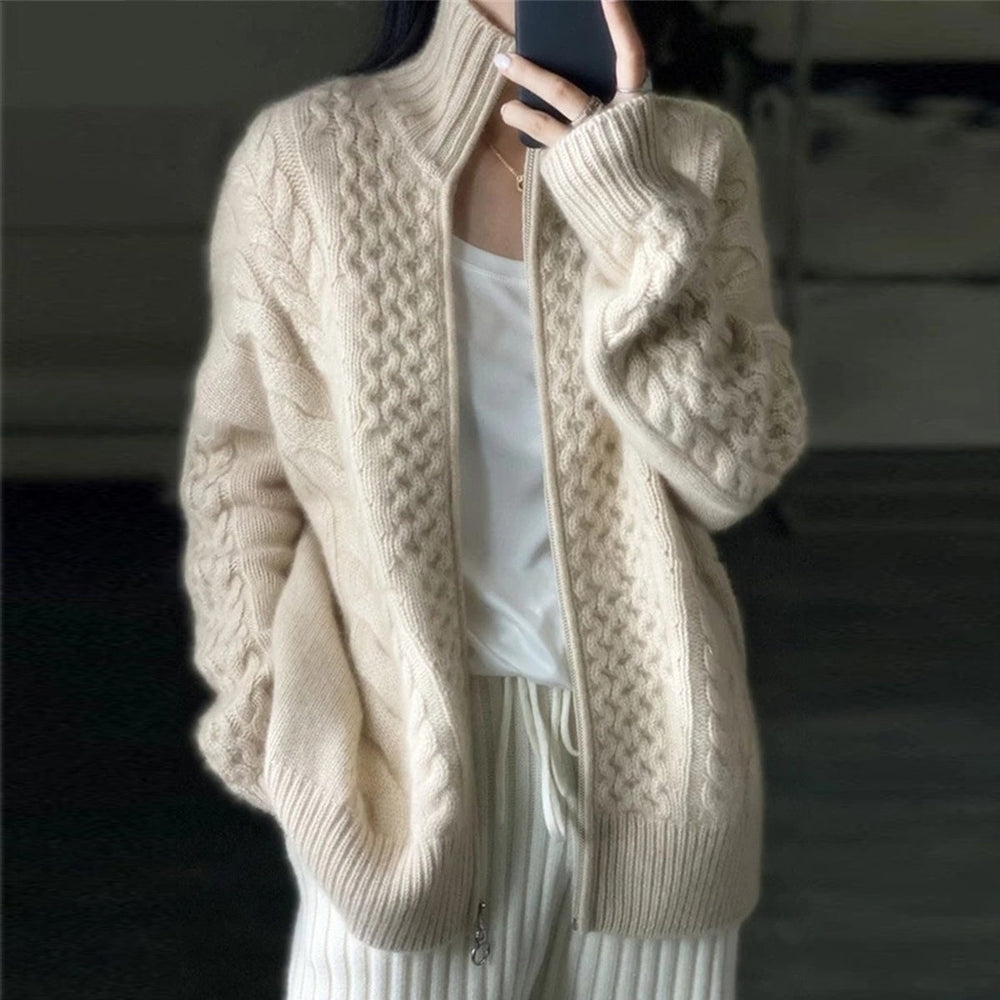 WW | Cardigan with high neckline