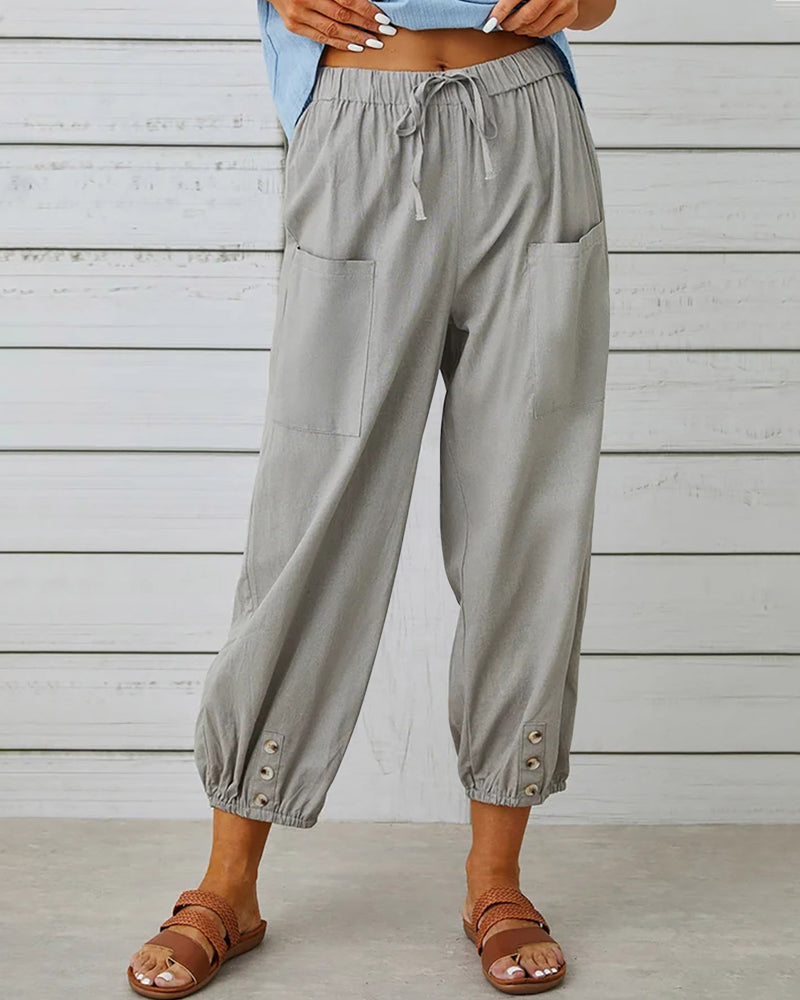 WW | Loose-Fit High-Waist Trousers