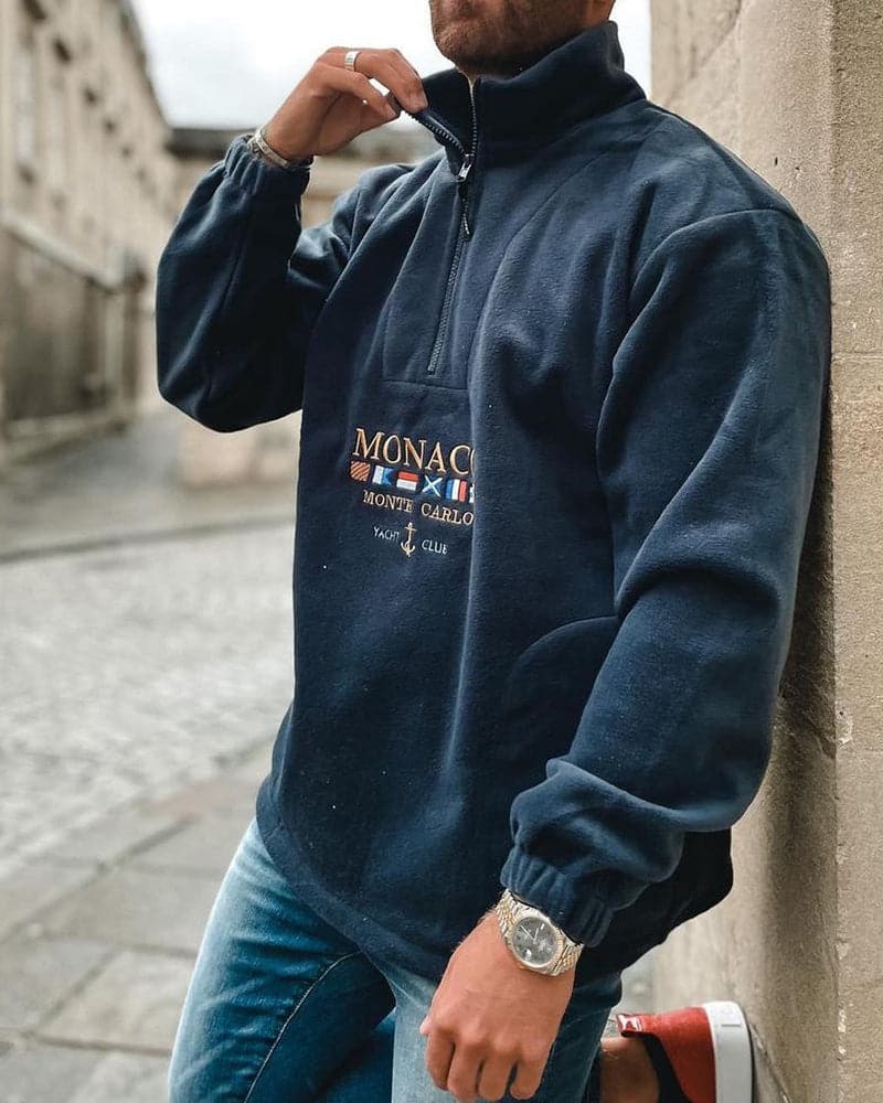 WW | Fleece Pullover Viertelreißverschluss Entspannter Schnitt Weich Und Warm