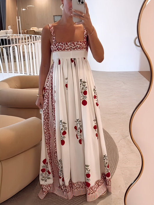 Maggie - Trendy Floral Maxi Dress