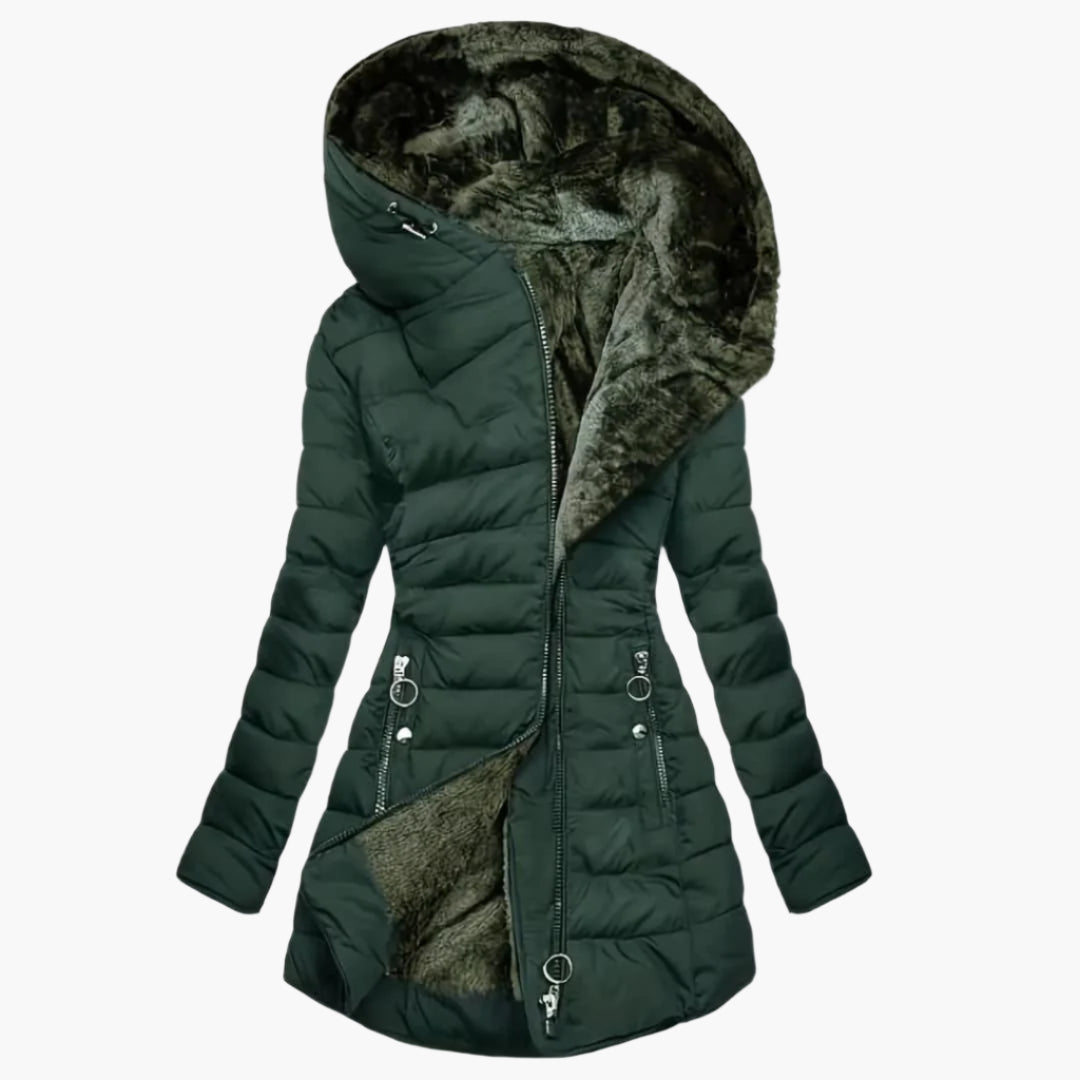 WW | Checked Teddy Winter Coat for Women