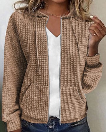 WW | Steppjacke Relaxed Fit Kapuze mit Kordelzug Weicher Warmer Stil