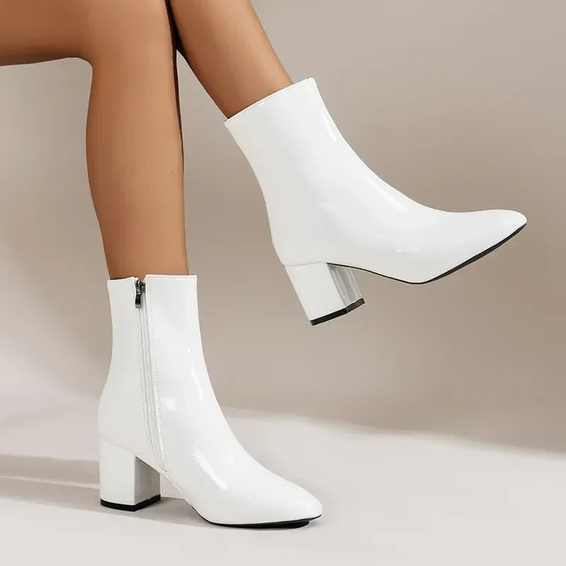 WW | Bequeme Damen Stiefeletten mit Absatz