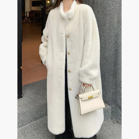 WW | Eleganter Pelzmantel aus Kunstfell für Damen
