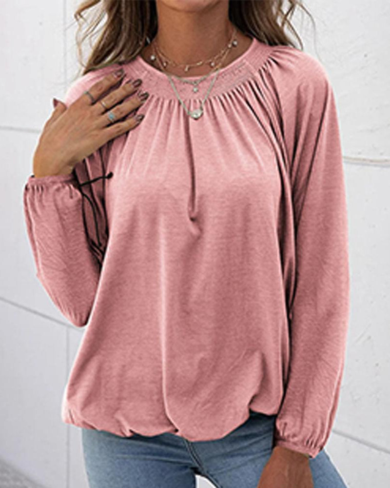 WW | Blouse with Round Neckline