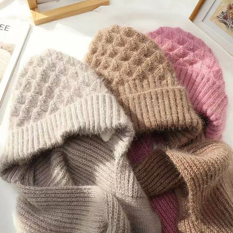 WW | Beanie and Scarf Set - Warm Women's Winter Accessories