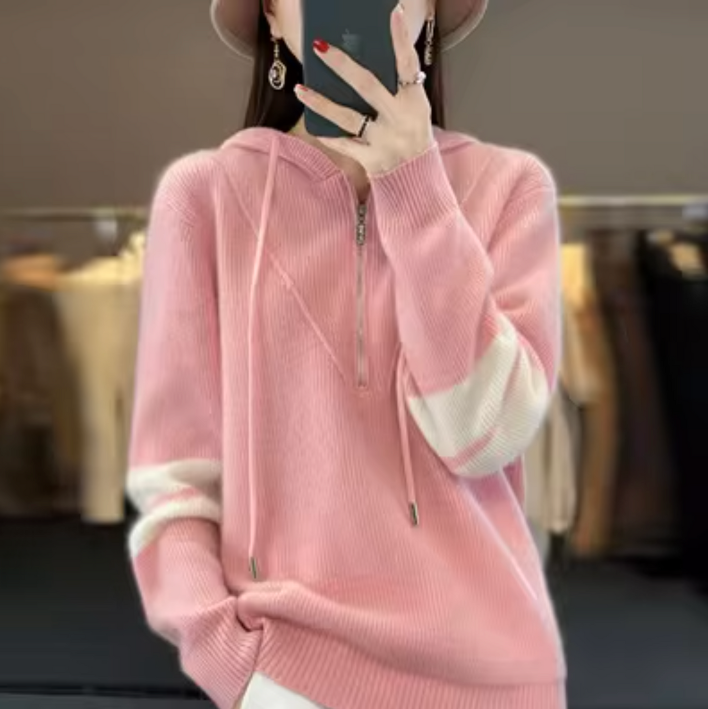 Sweater made of cashmere wool