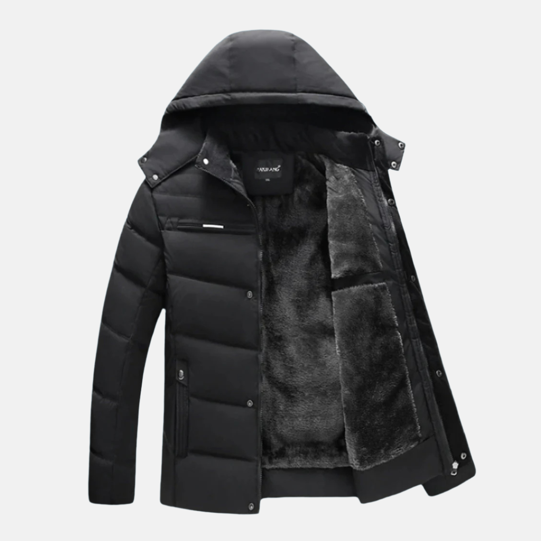 WW | Fleece Stepp-Puffermantel - Kapuzenjacke im entspannten Schnitt
