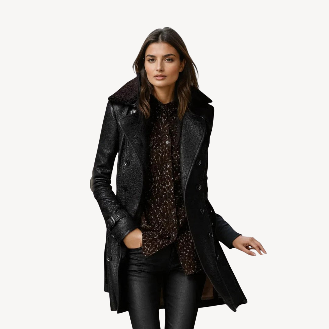 WW | Women's Leather Trench Coat