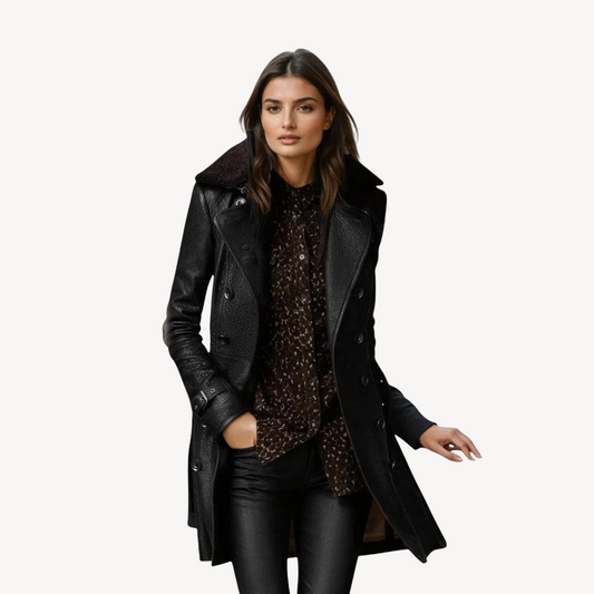 WW | Women's Leather Trench Coat