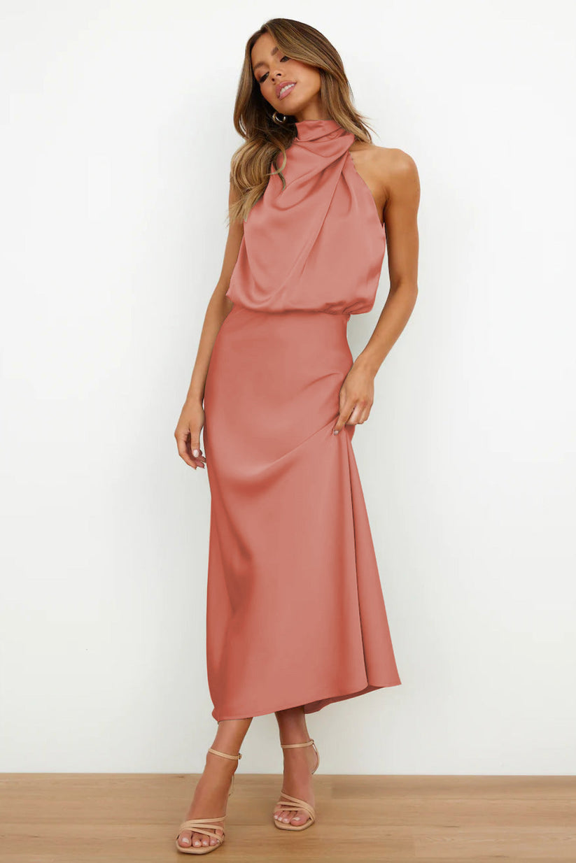 Vasia™ | Long Satin Dress