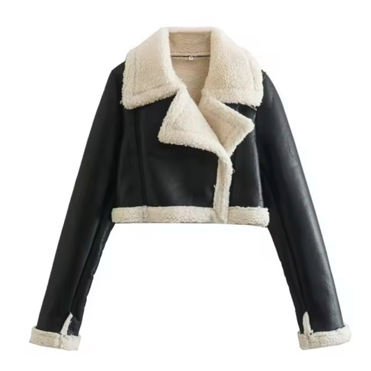 WW | Kurze Kunstlederjacke