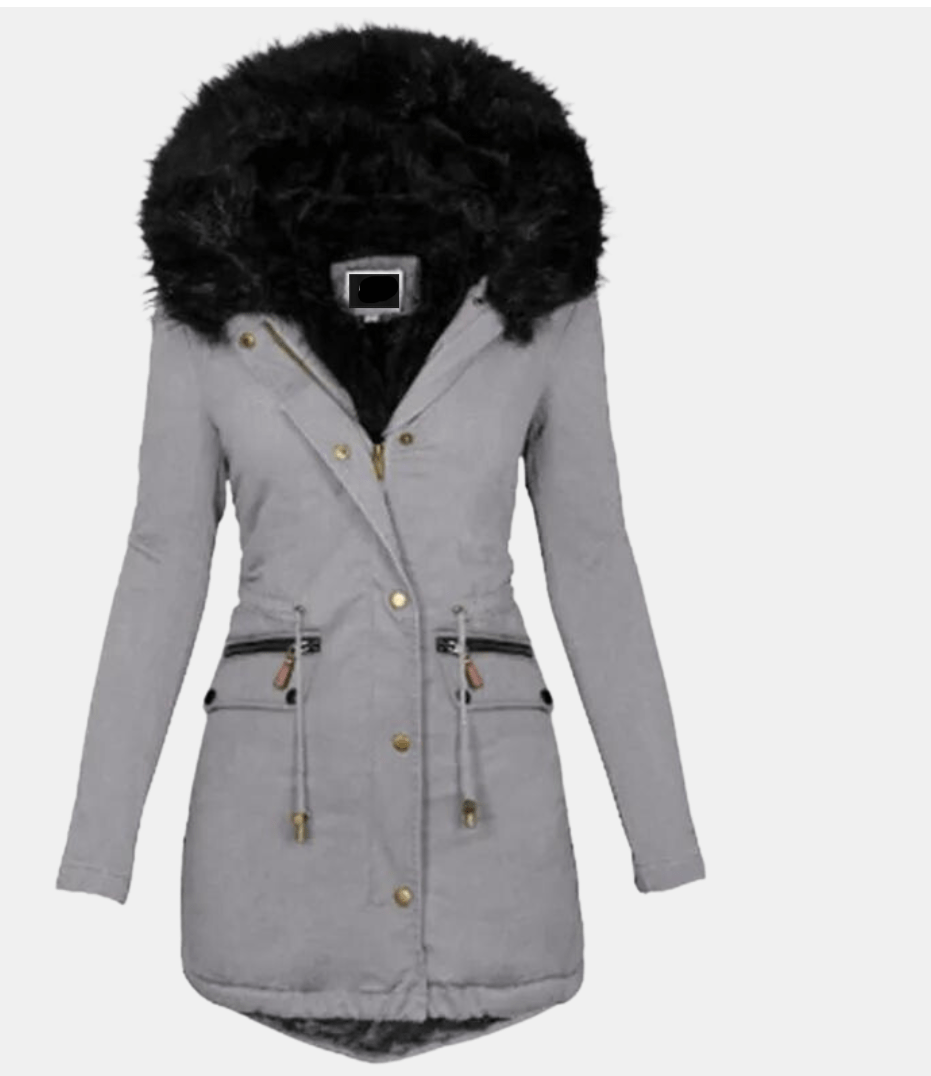 WW | Kunstfell Kapuzenparka - Warm & Winddicht - Verstellbarer Bund - Winteroberbekleidung