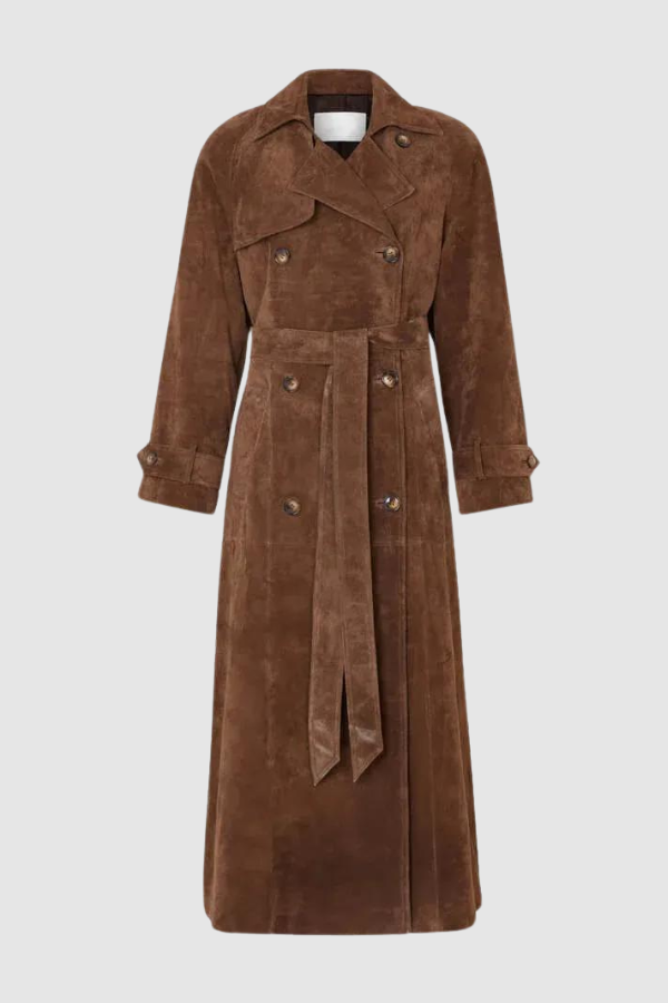 WW | Veganer Leder-Trenchcoat