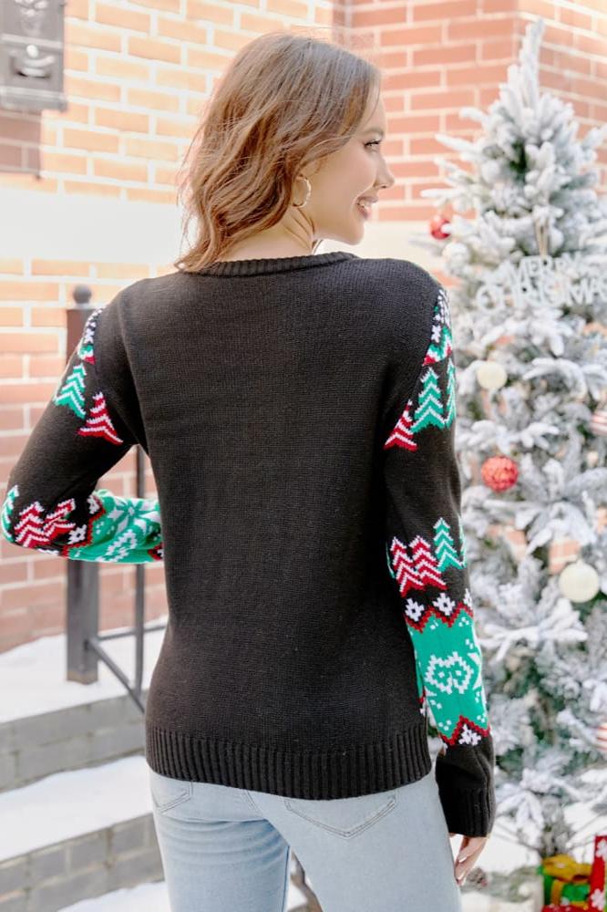 WW | WEIHNACHTS-DINOSAURIER STRICKPULLOVER