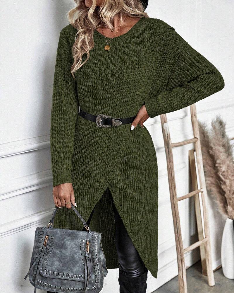 WW | Pulloverkleid mit unregelmäßigem Saum