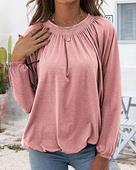 WW | Blouse with Round Neckline
