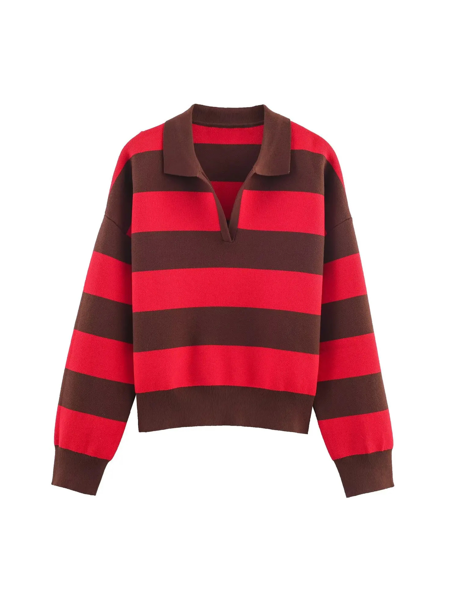 WW | Gestreiftes Strick-Polo