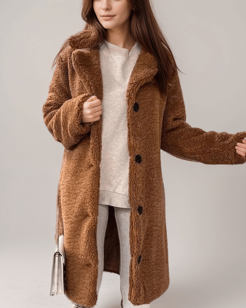 WW | Teddy Mantel - Plüschwärme - Faux Shearling - Lässiger Winterstil