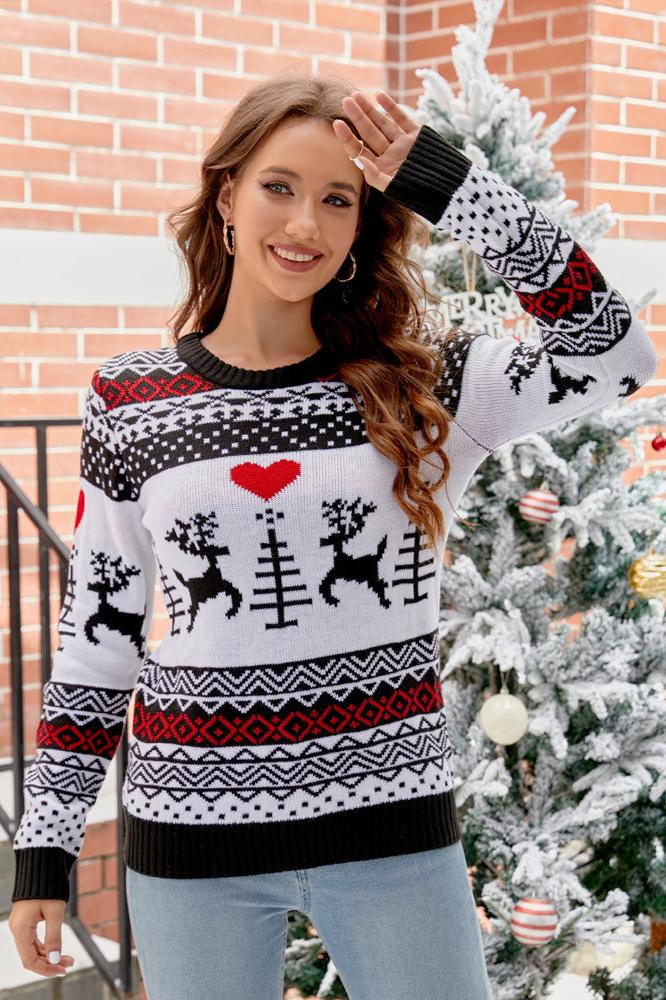 WW | Weihnachtsbär & Geweih Strickpullover