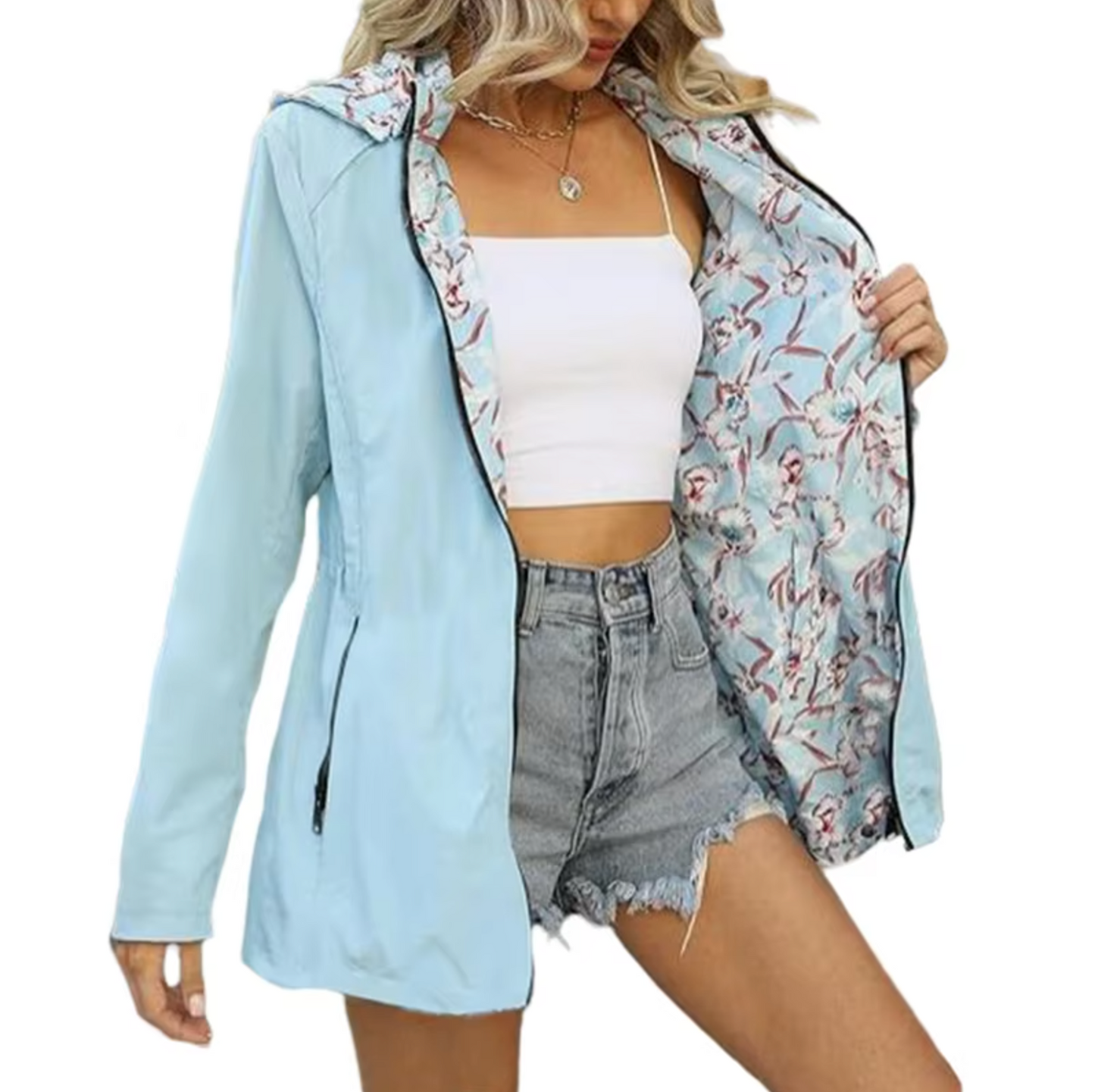 WW | Reversible Hooded Jacket with Pattern