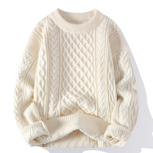 WW | Pullover Kabelstrick Rundhals Weich Und Warm Rippbündchen