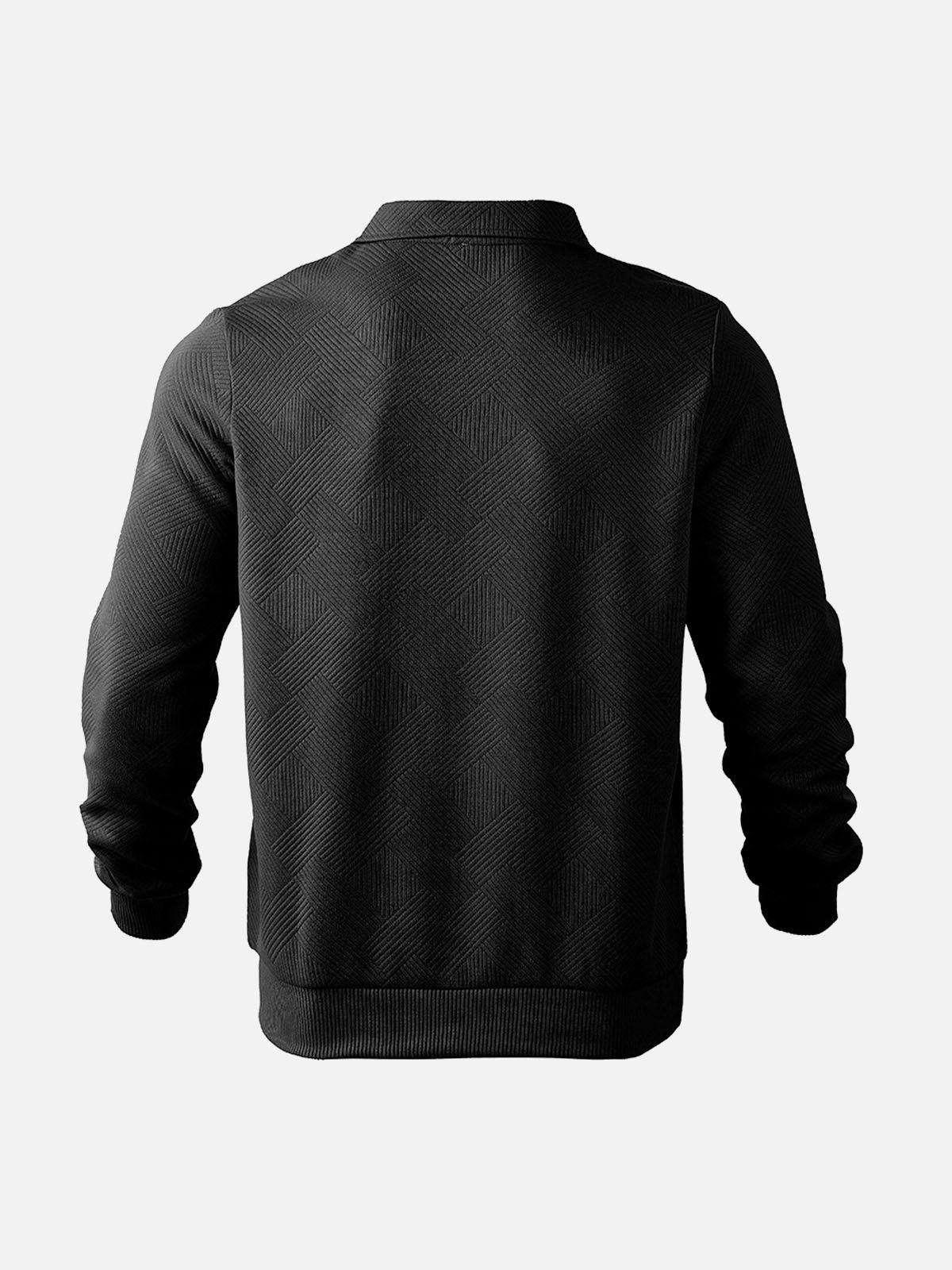 WW | Halb-Zip Pullover mit Strukturmuster - Smart-Casual Stil für Alltag und Büro