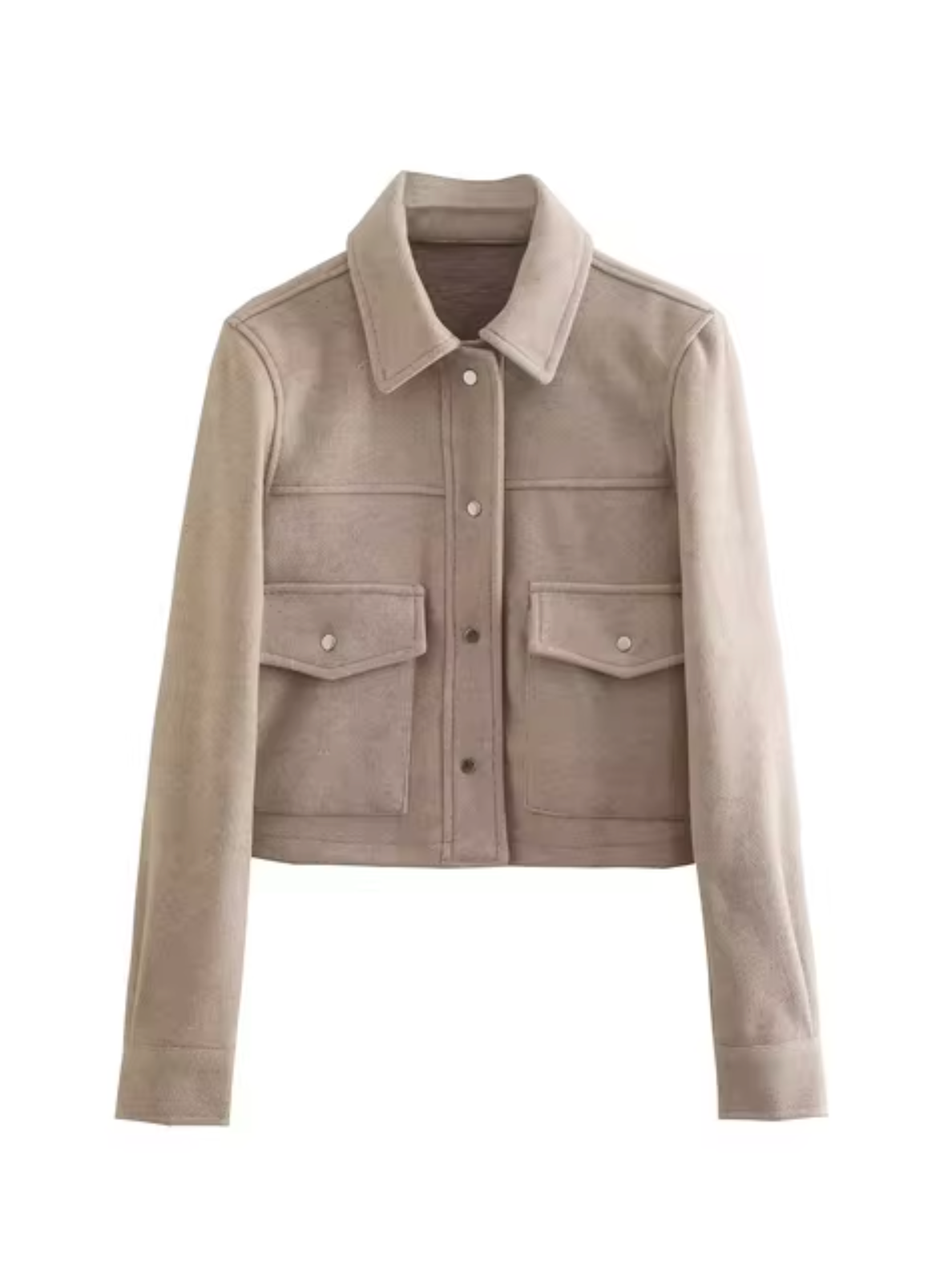 WW | Coat with button placket and front pockets